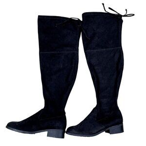 Unisa Maury Women's Over The Knee Boots Black Faux Suede size 8.5W